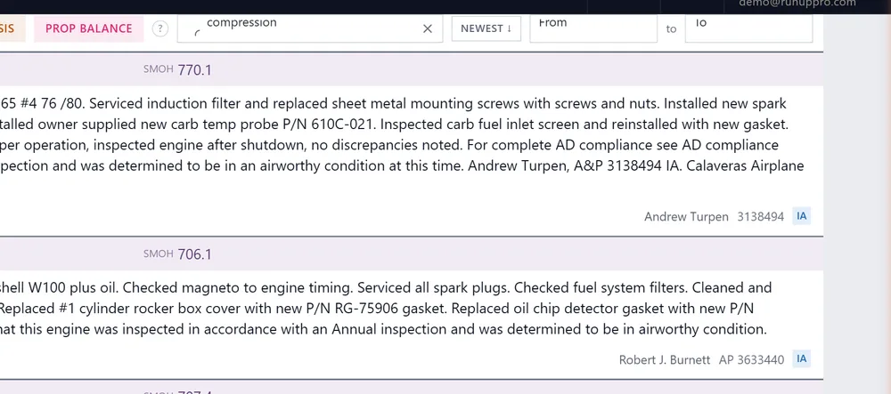 Search box with live results